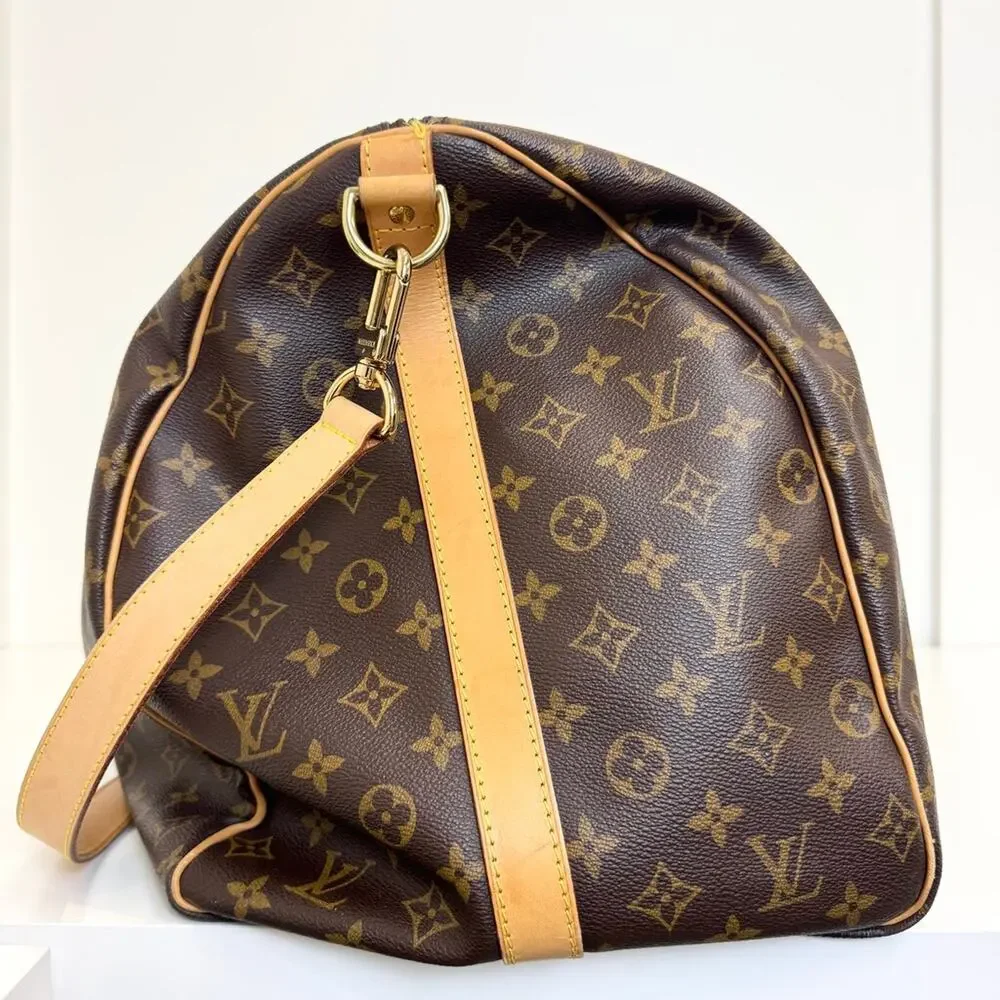 Louis Vuitton Monogram Canvas Keepall Bandouliere 60 Large Travel Duffle Bag LV